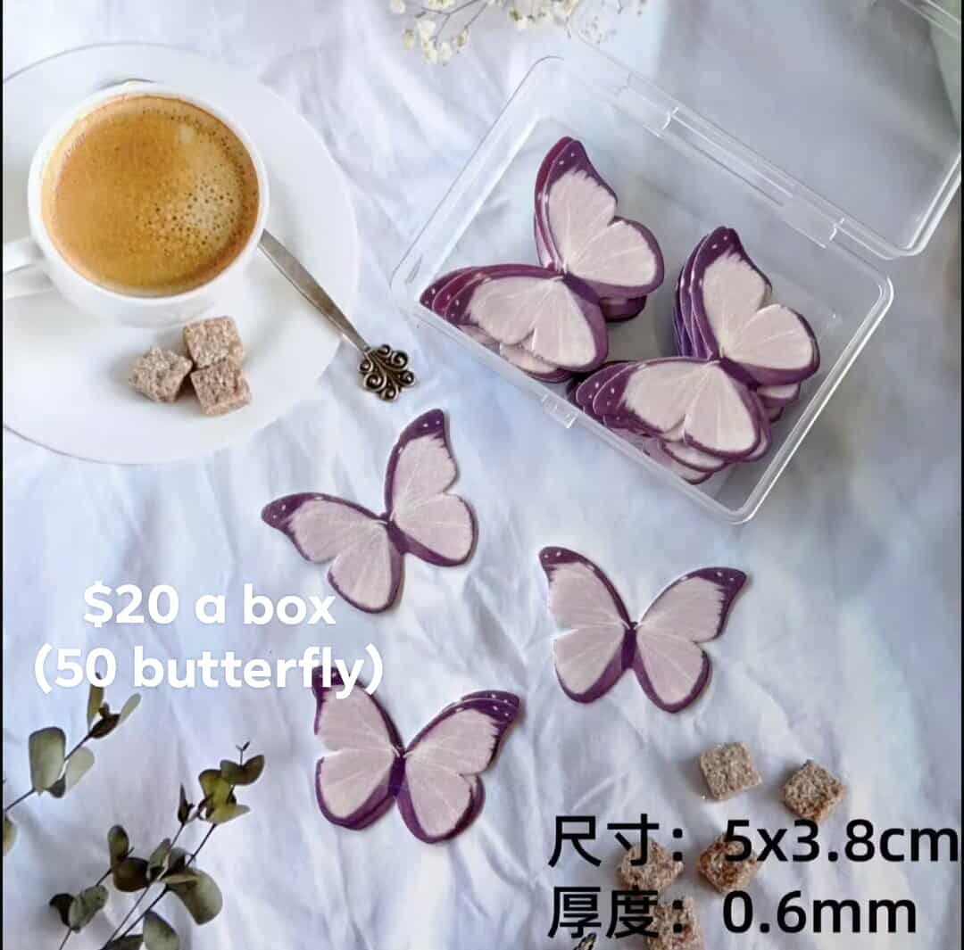 Butterfly rice paper