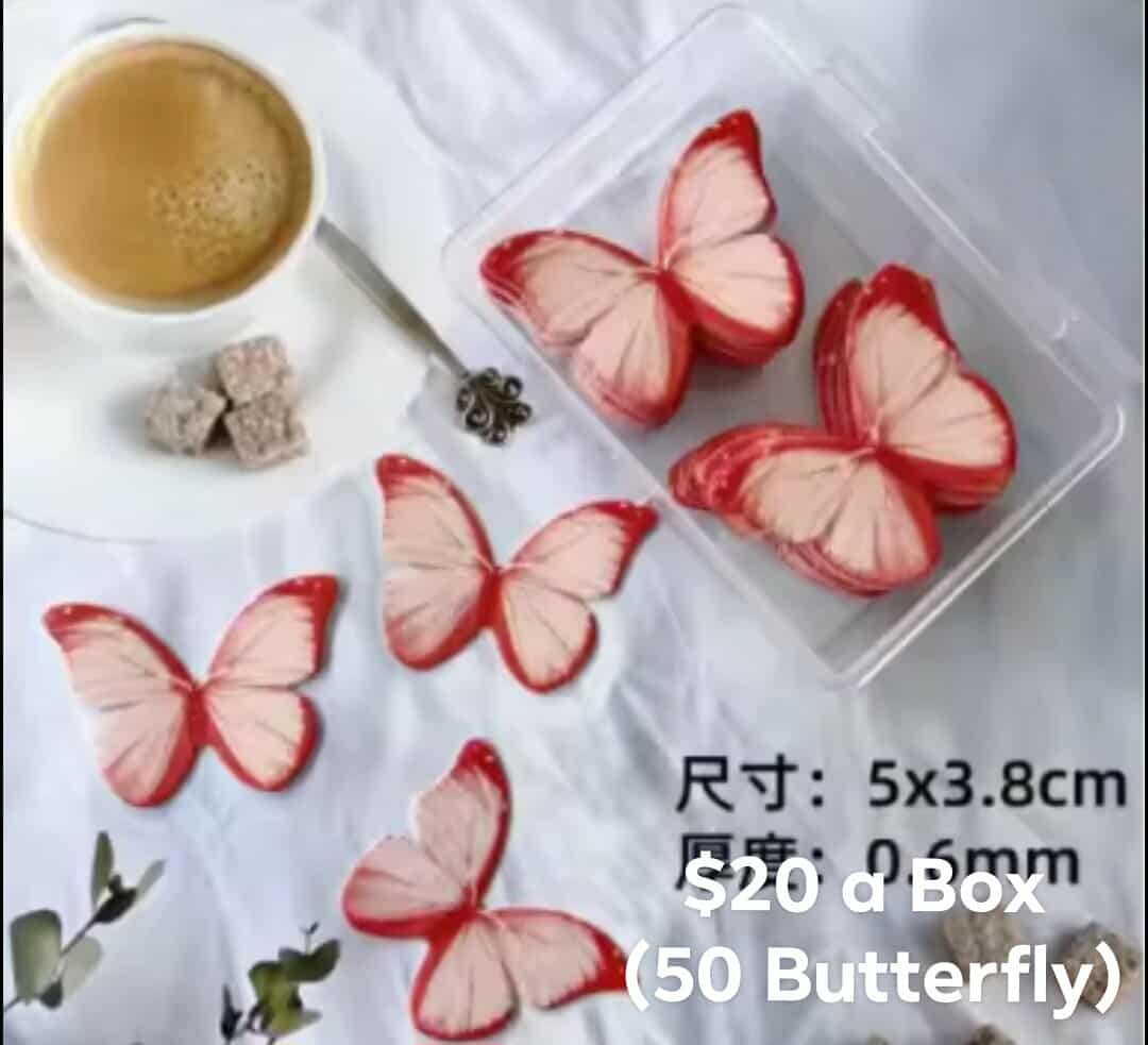Butterfly rice paper