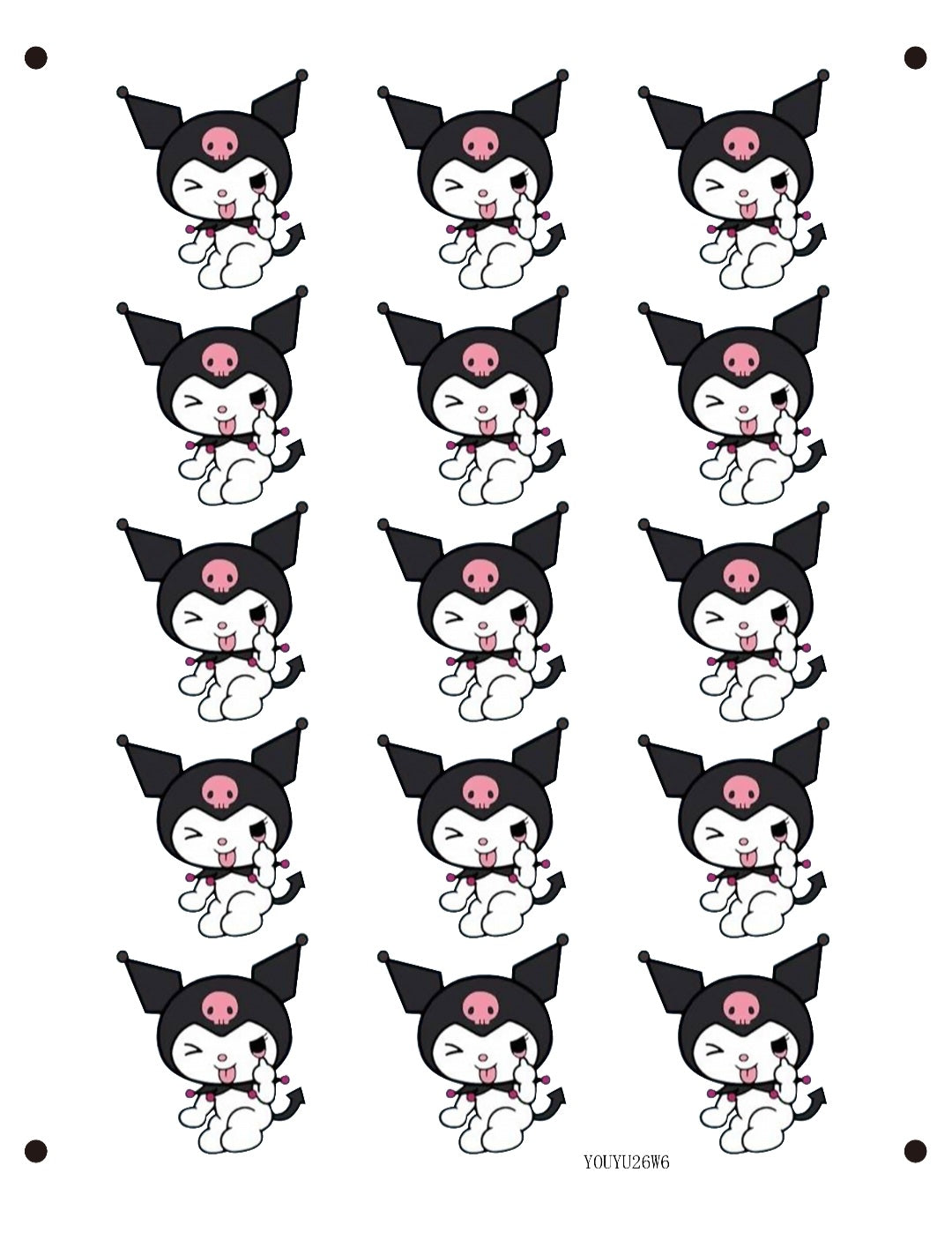 Sugar sheet Kuromi 🎀🖤
