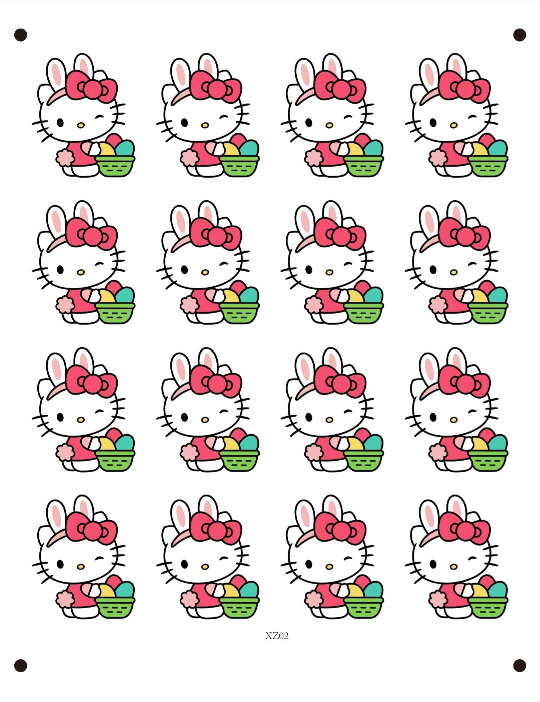 Hello kitty hold eggs