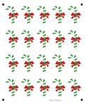 Candycane sugar sheet