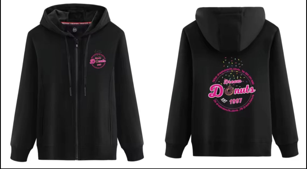 Dream Donuts Zip-Up Hoodie 👕✨