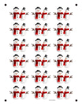 Snowman Sugar Sheet